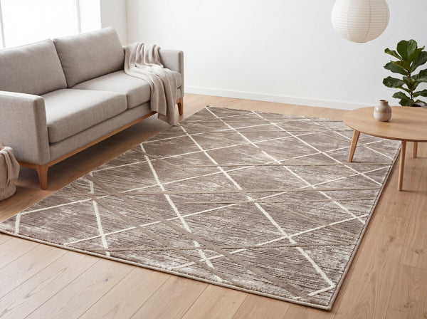 Zara 02850A barna szőnyeg nappaliban