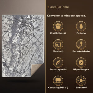 Zara 01855A Szürke szőnyeg jellemzők - AsteliaHome