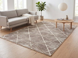 Zara 02850A barna szőnyeg felülnézet